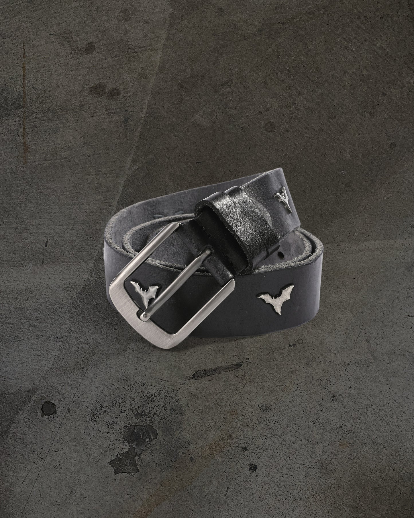 DITCH BAT LEATHER BELT (NOIR)