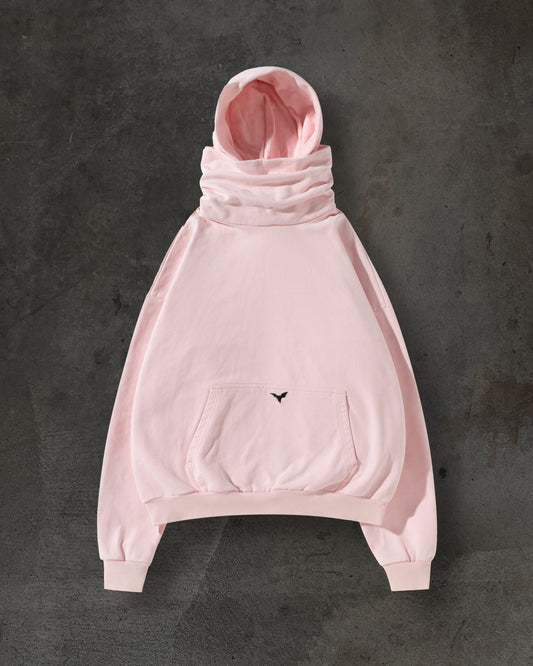 MASKED HOODIE (BABY PINK)