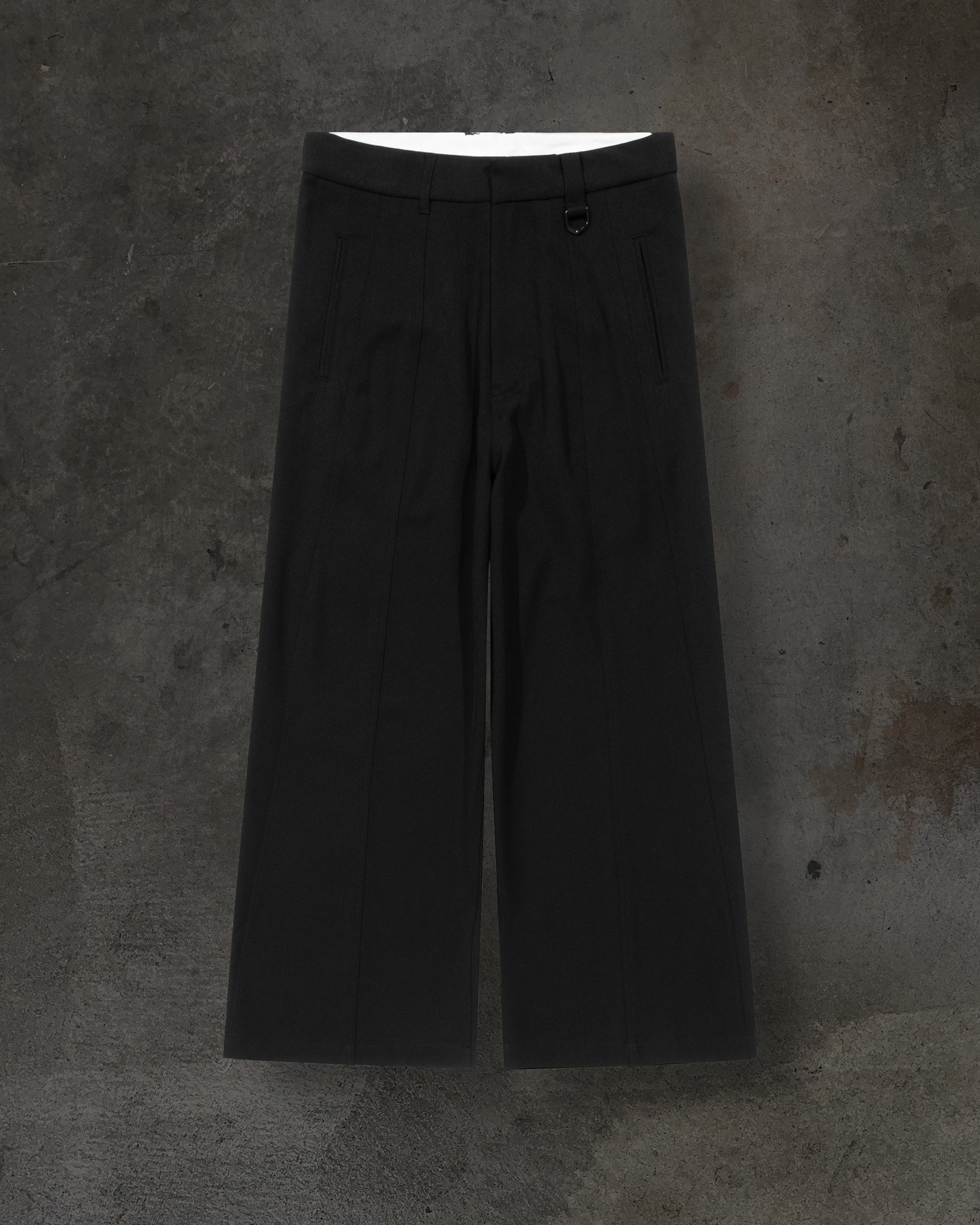 WIDE-LEG DRESS PANTS (NOIR) - 36x30 WIDE-LEG DRESS PANTS (NOIR) - 36x30