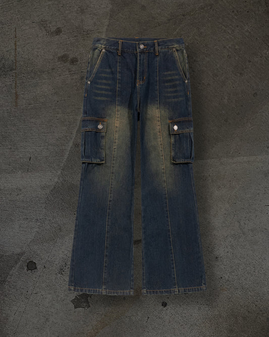 DENIM CARGOS (NAVY)