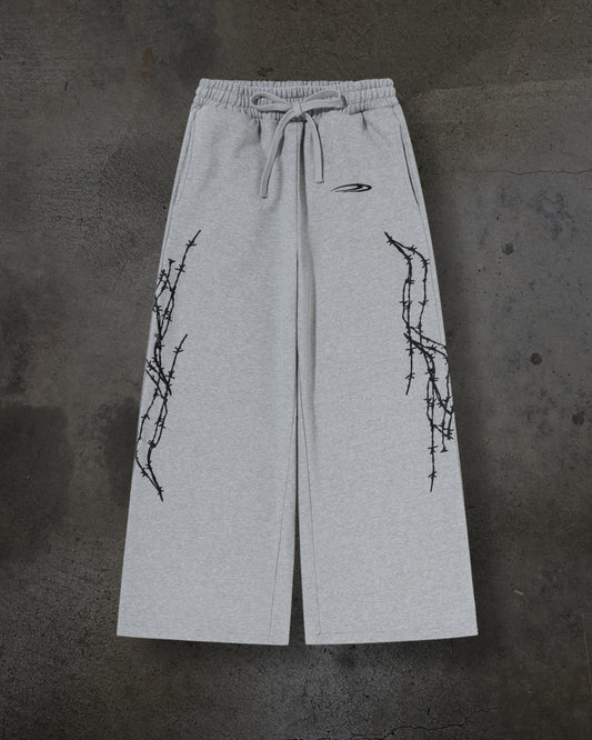 ATHLETIC BARBED SWEATS (HEATHER GREY)