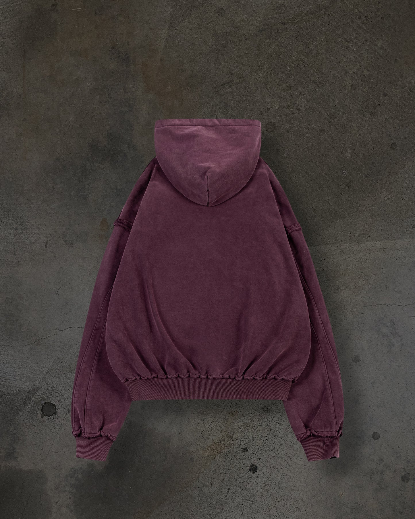 BIKER HOODIE (CRIMSON)