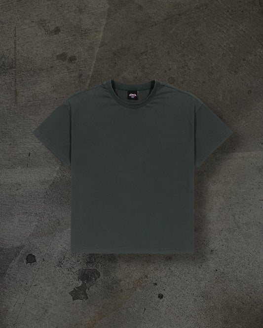 CROPPED BLANK TEE (FOREST)