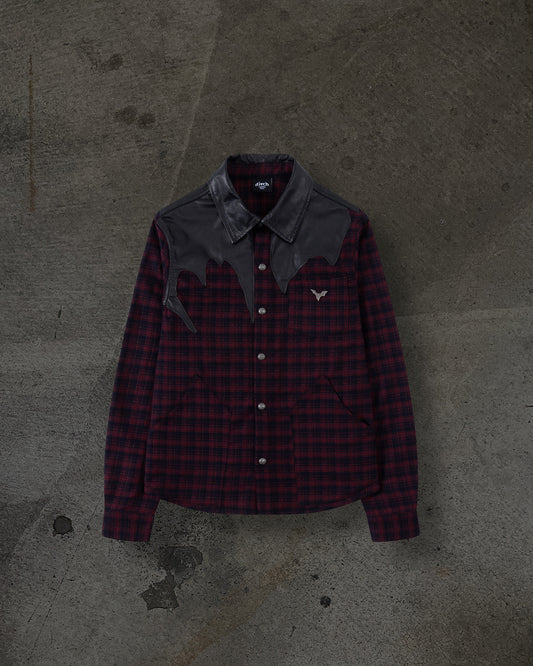 LEATHER FLANNEL (CRIMSON)
