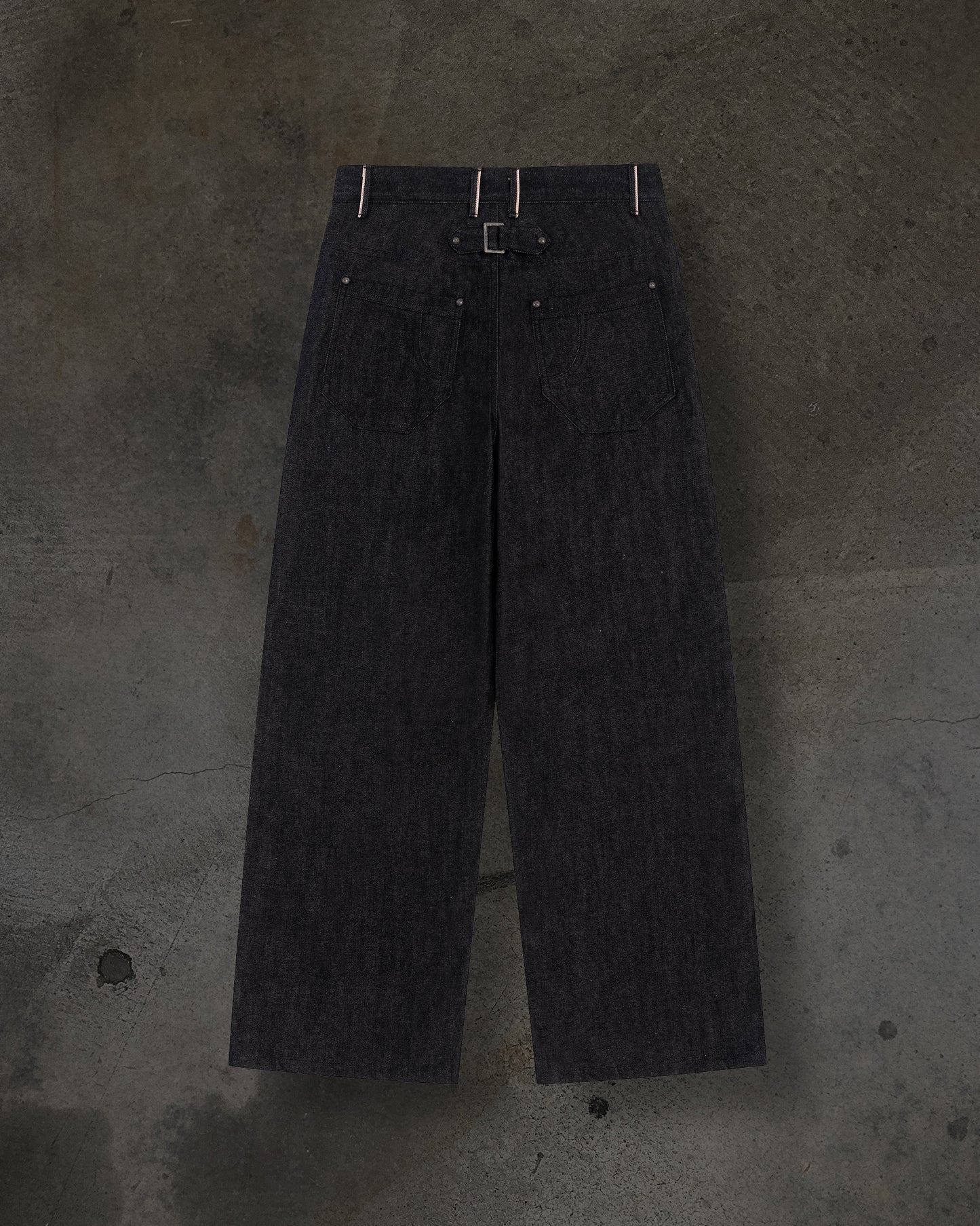 JAPANESE SELVEDGE SLUB DOUBLE KNEES (COAL)