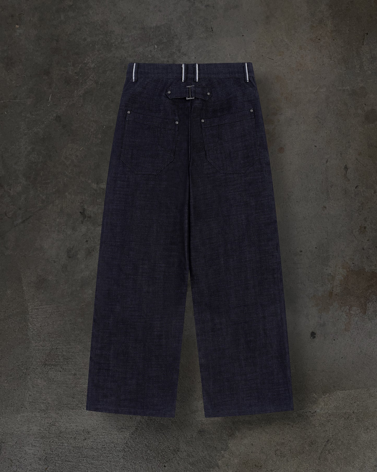 JAPANESE SELVEDGE SLUB DOUBLE KNEES (INDIGO)