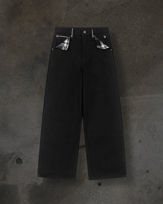 JAPANESE SELVEDGE SLUB DENIM (JET BLACK)