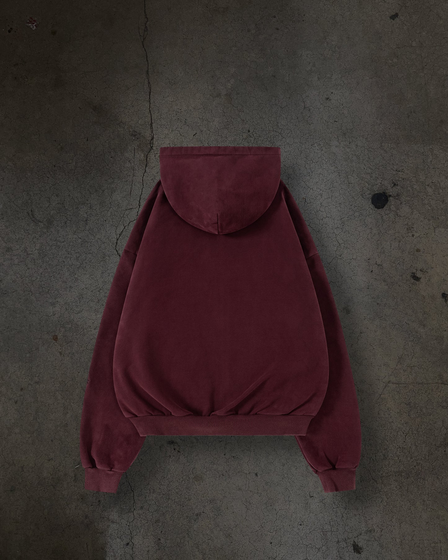 ATHLETIC BARBED ZIPUP (CRIMSON)