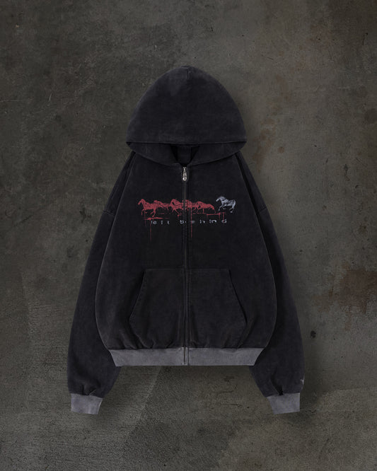 RACEHORSE ZIPUP (COAL)