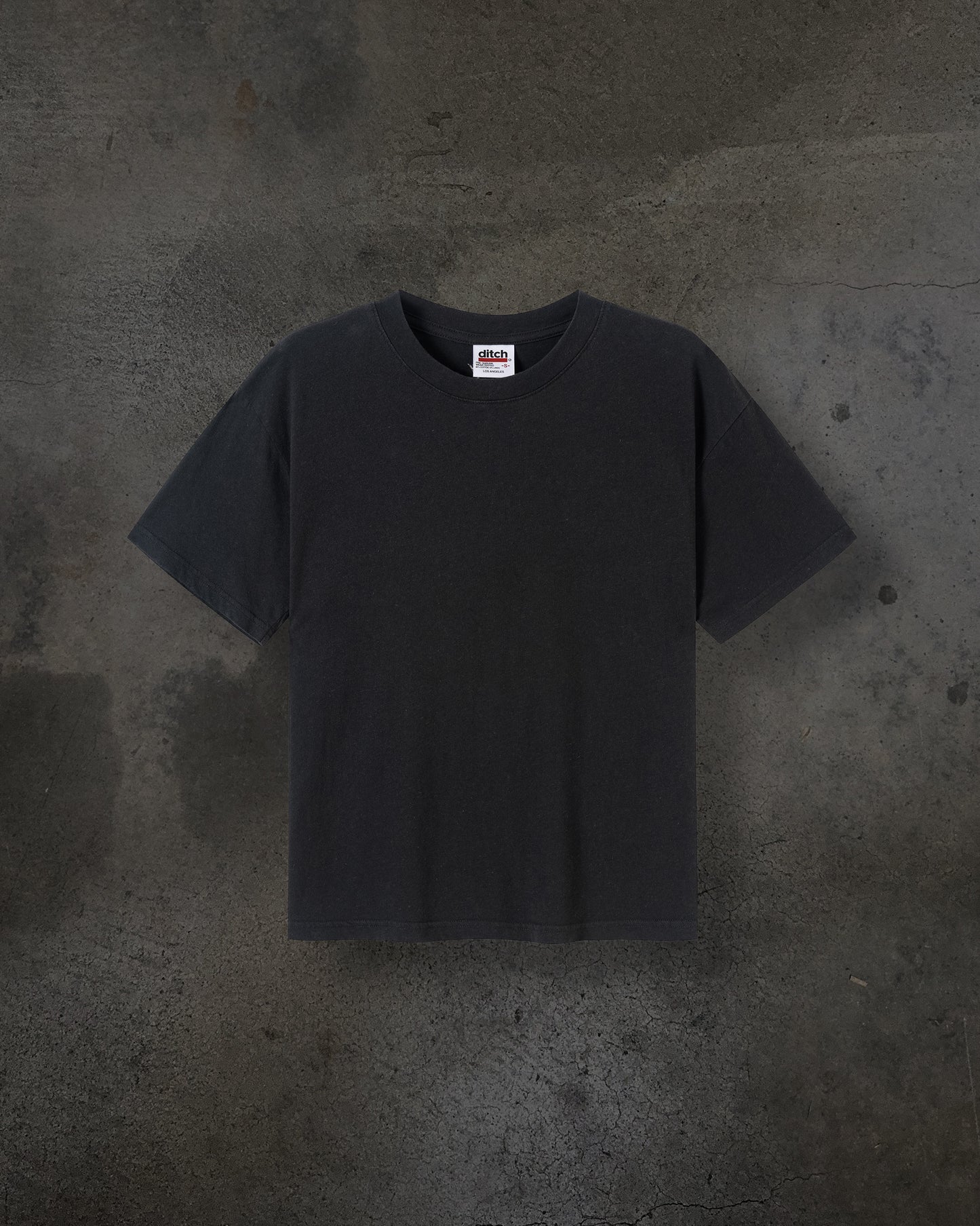 VINTAGE BLANK TEE (COAL)