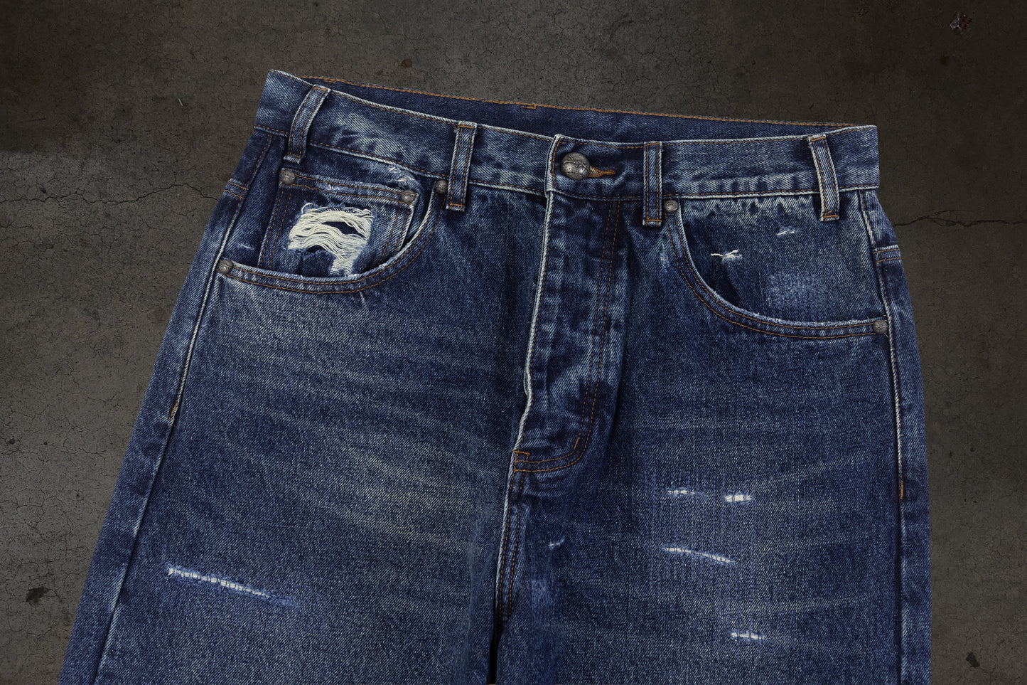 REPAIRED DENIM (DARK WASH)