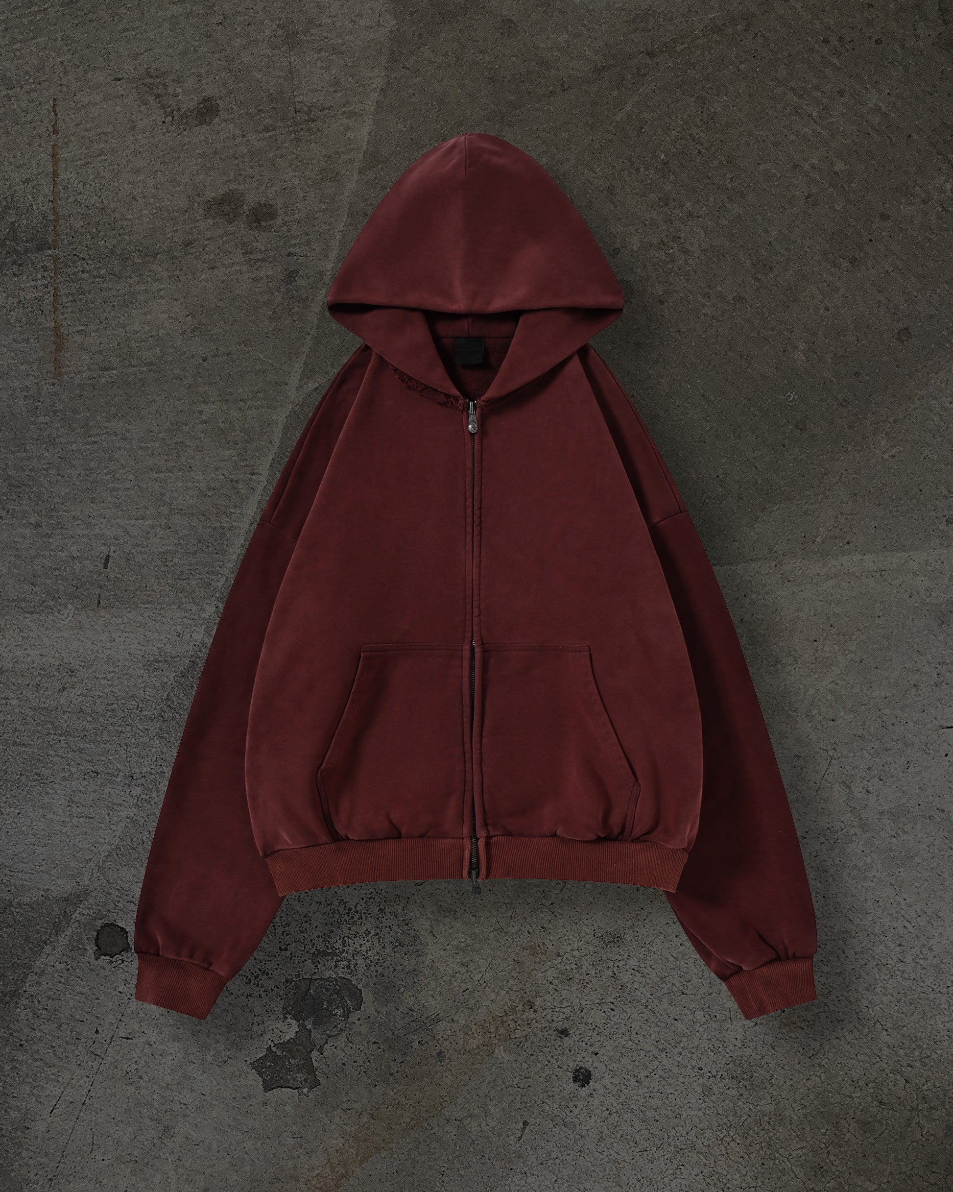 BLANK ZIPUP (CRIMSON) – ditch