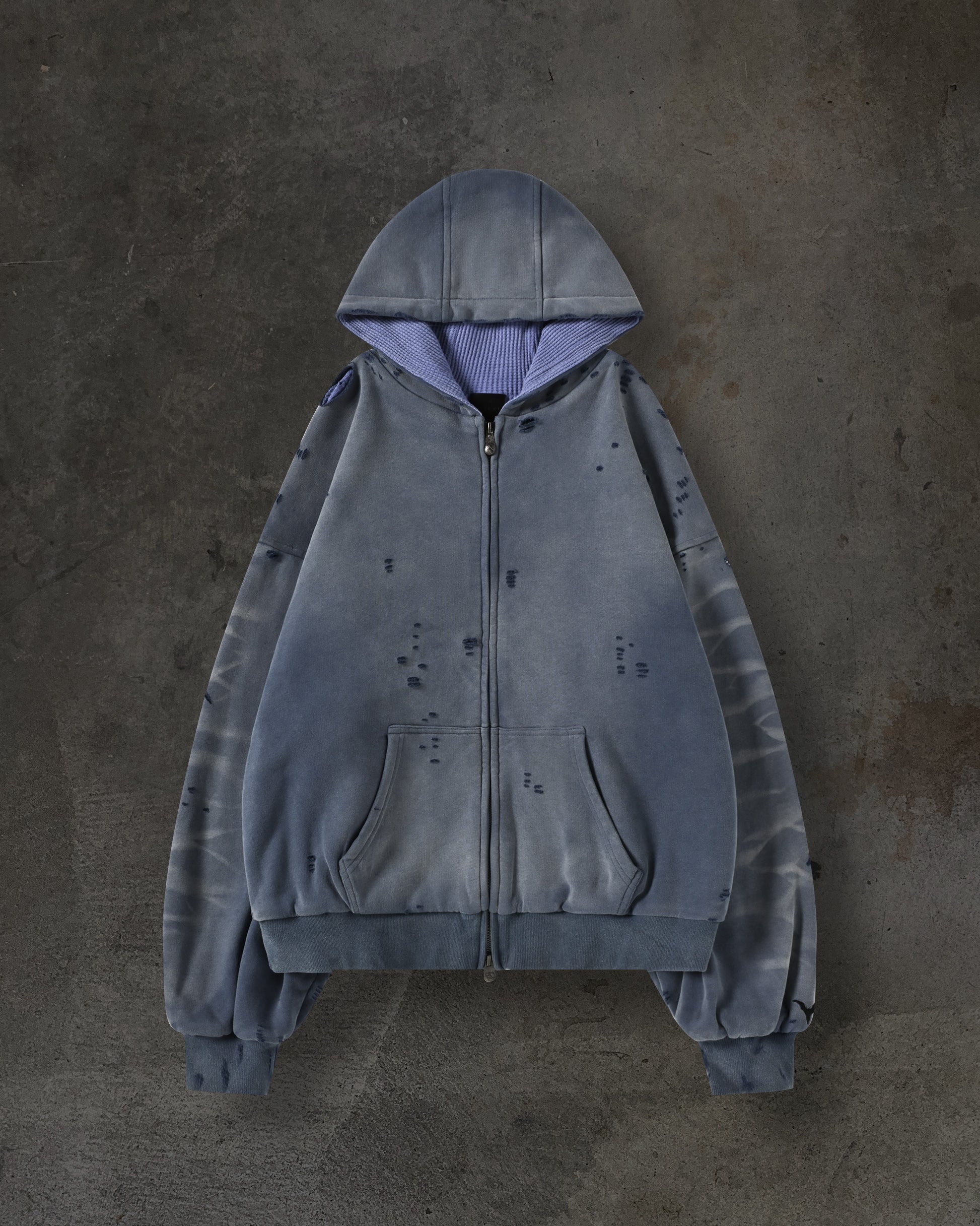 【ブルー（44）】DITCH AFTER DARK HOODIE Black Splice Oversized Hooded Fleece | Rusty USA