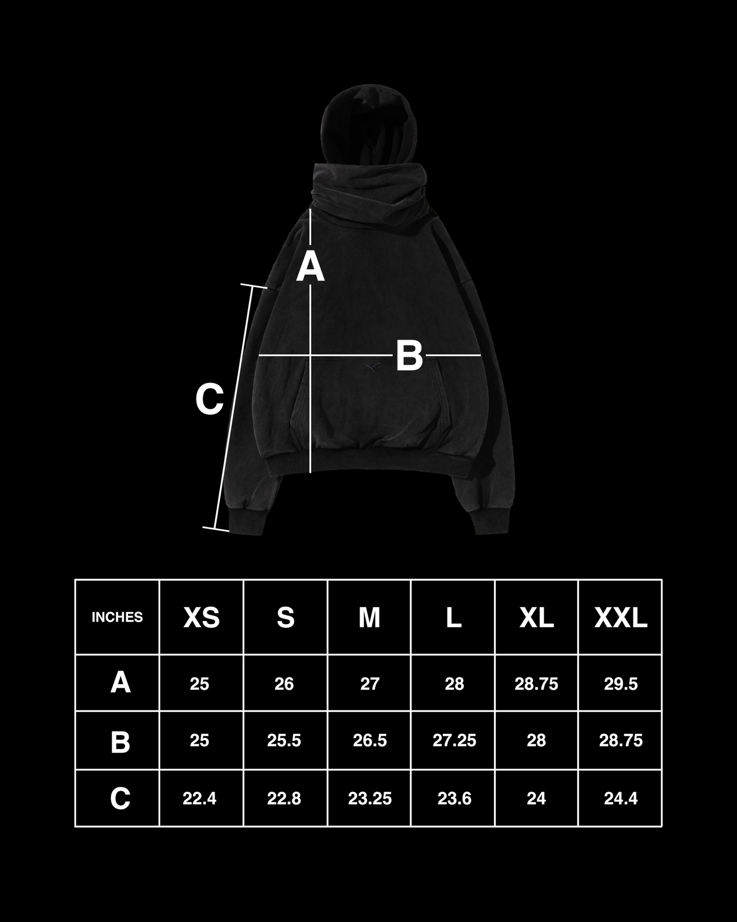 SUMMIT MASKED HOODIE (COAL)