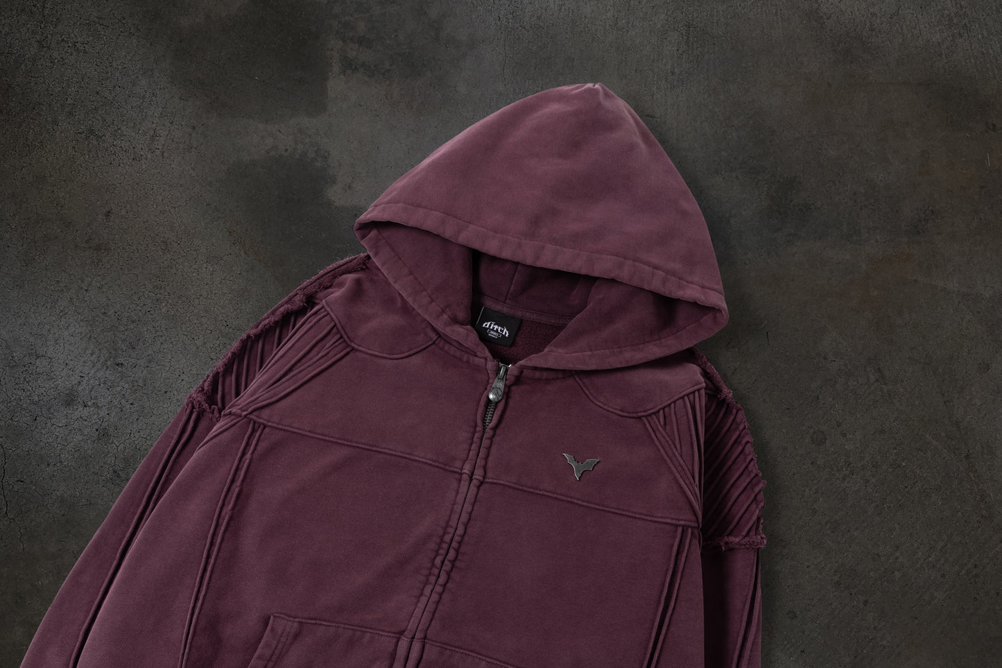 BIKER HOODIE (CRIMSON)