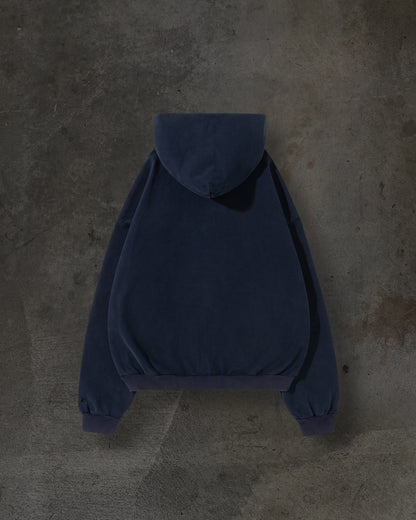 BLANK ZIPUP (NAVY)