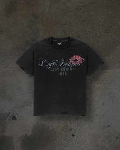 LOVELETTER DISTRESSED TEE (COAL)