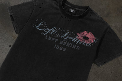 LOVELETTER DISTRESSED TEE (COAL)