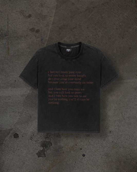 RED EYES TEE (COAL)