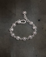 SILVER BAT/SKULL BRACELET
