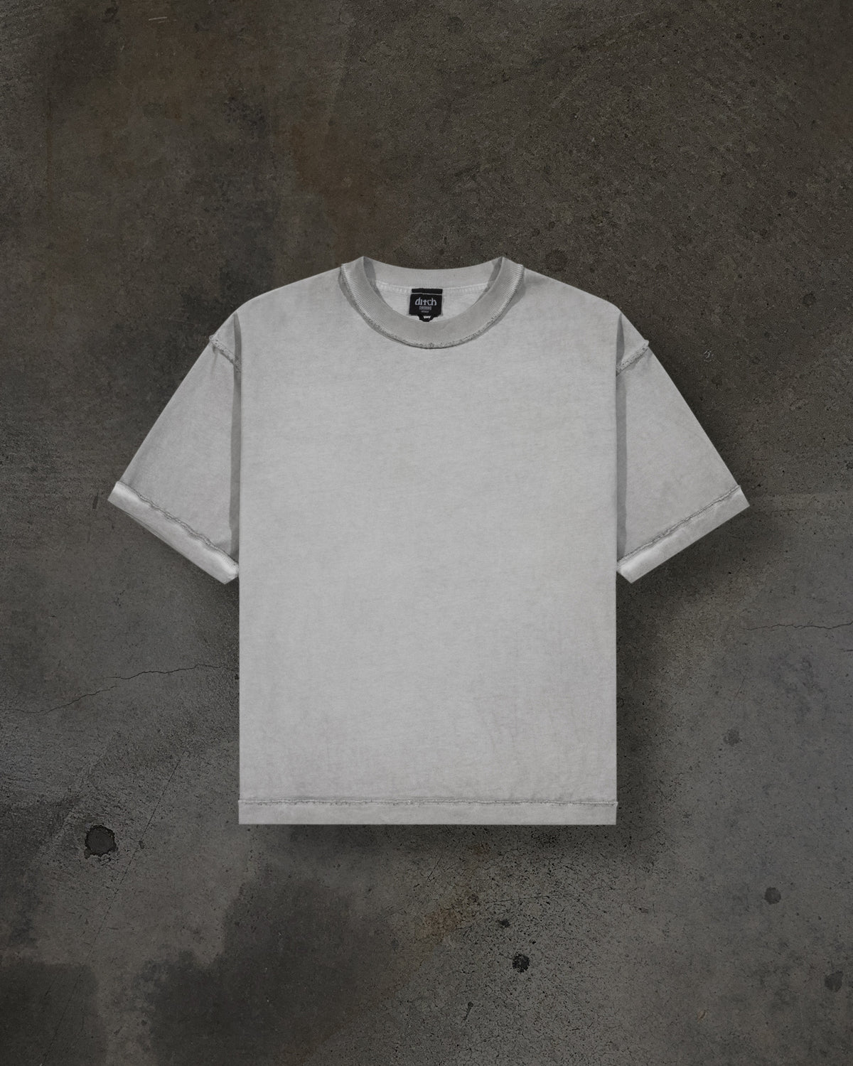 HEAVY BLANK TEE (DYED GREY)