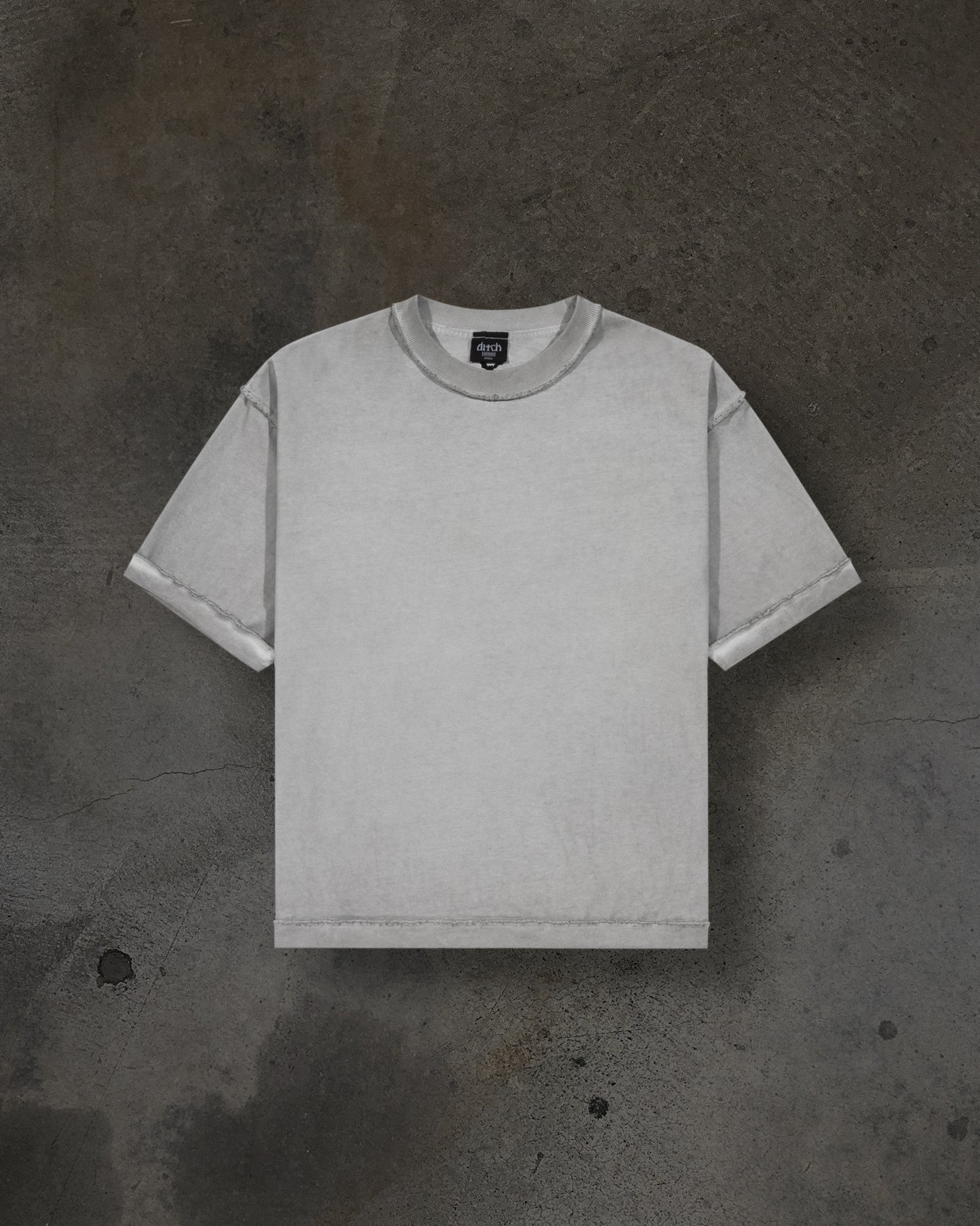 BLANK TEE (DYED GREY)