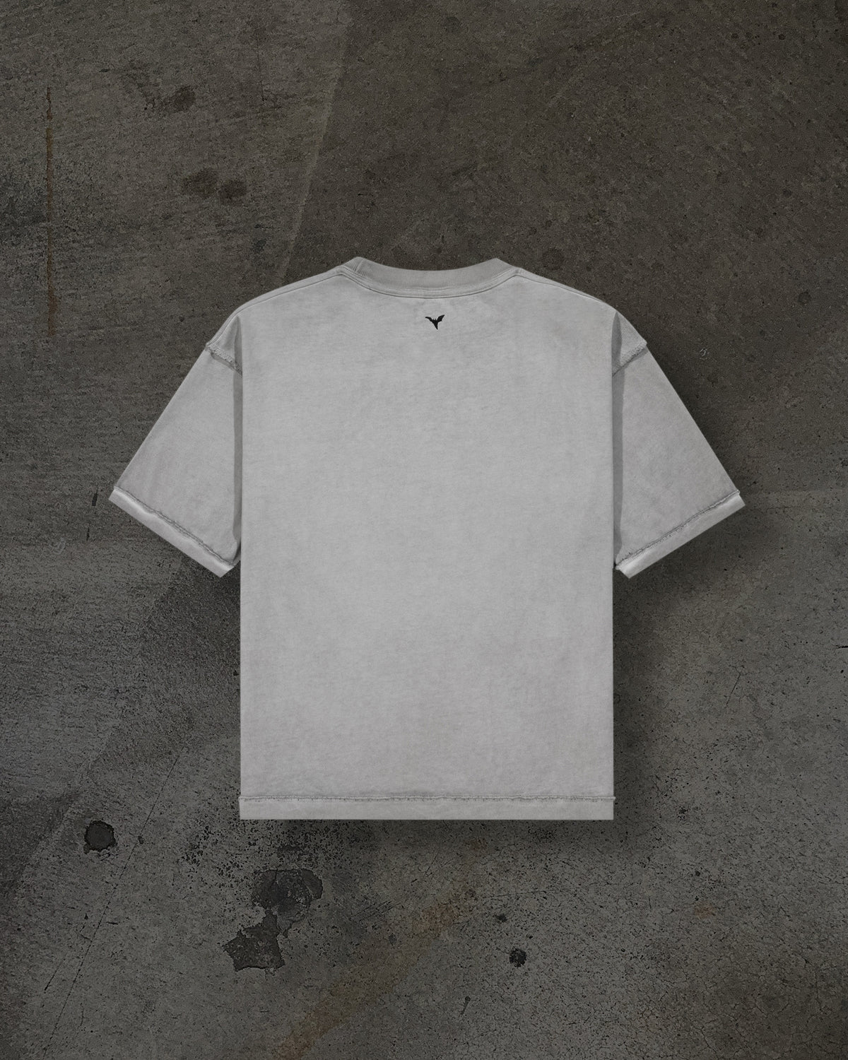 HEAVY BLANK TEE (DYED GREY)