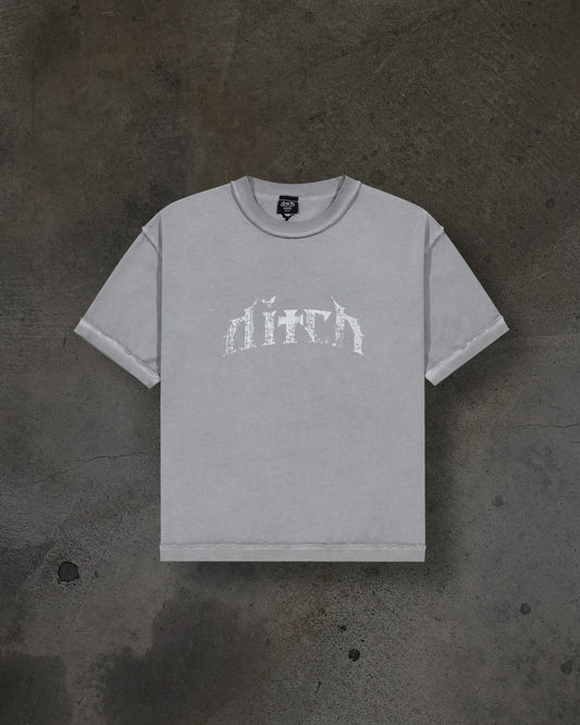 ARCH LOGO TEE (DYED GREY)