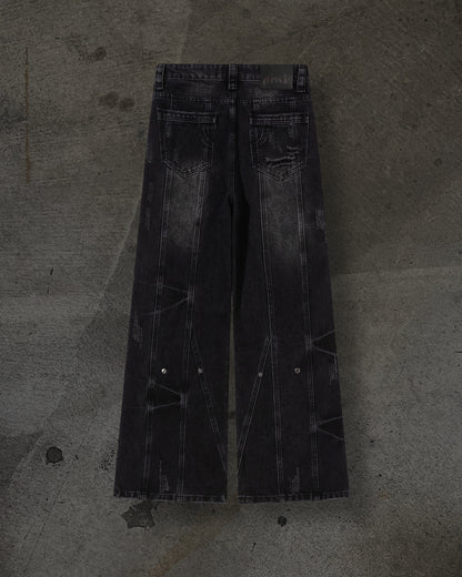 CHEETAH TORN DENIM (COAL)