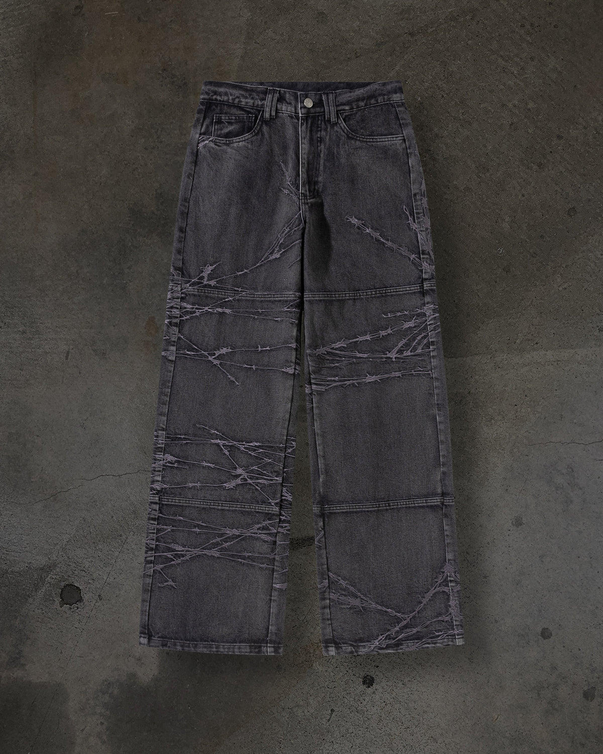 BARBED WIRE DENIM (COAL)