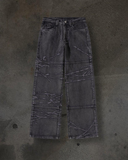 BARBED WIRE DENIM (COAL)