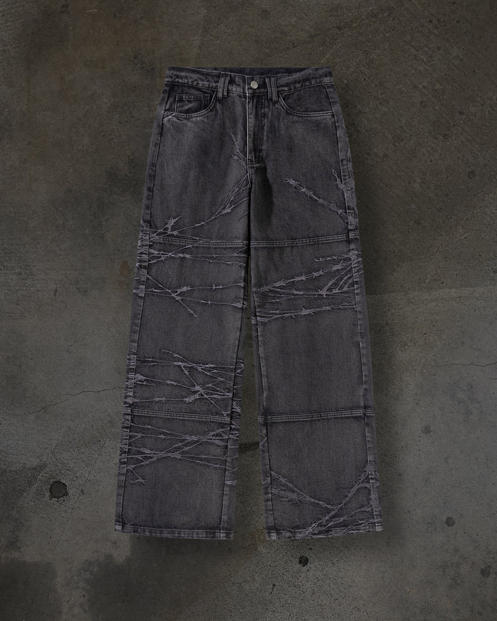 BARBED WIRE DENIM (COAL)