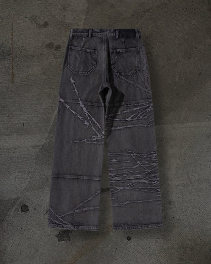 BARBED WIRE DENIM (COAL)