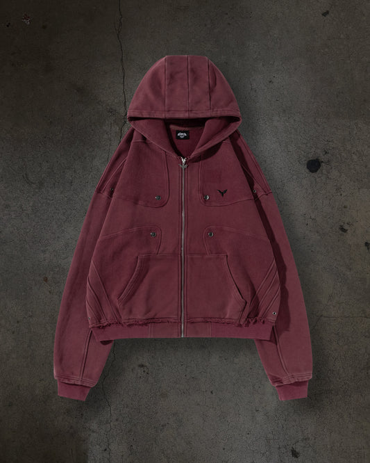 TRACK HOODIE (CRIMSON)