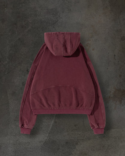 TRACK HOODIE (CRIMSON)