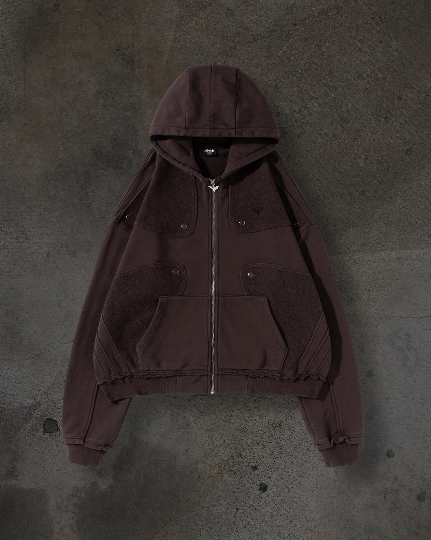 TRACK HOODIE (MOCHA)