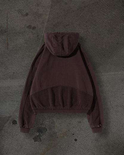 TRACK HOODIE (MOCHA)