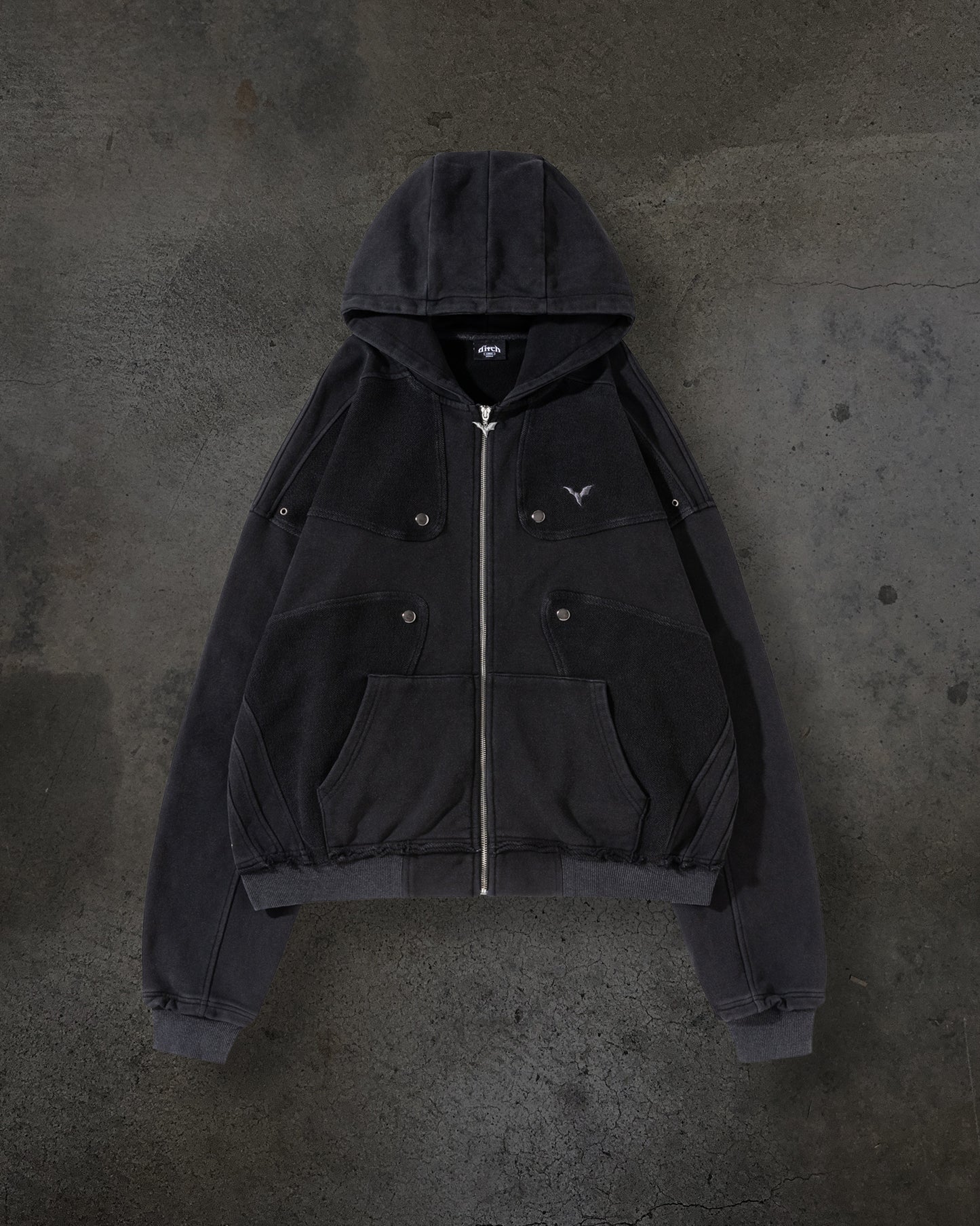 TRACK HOODIE (COAL)