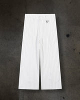 PINSTRIPED WHT/BLK