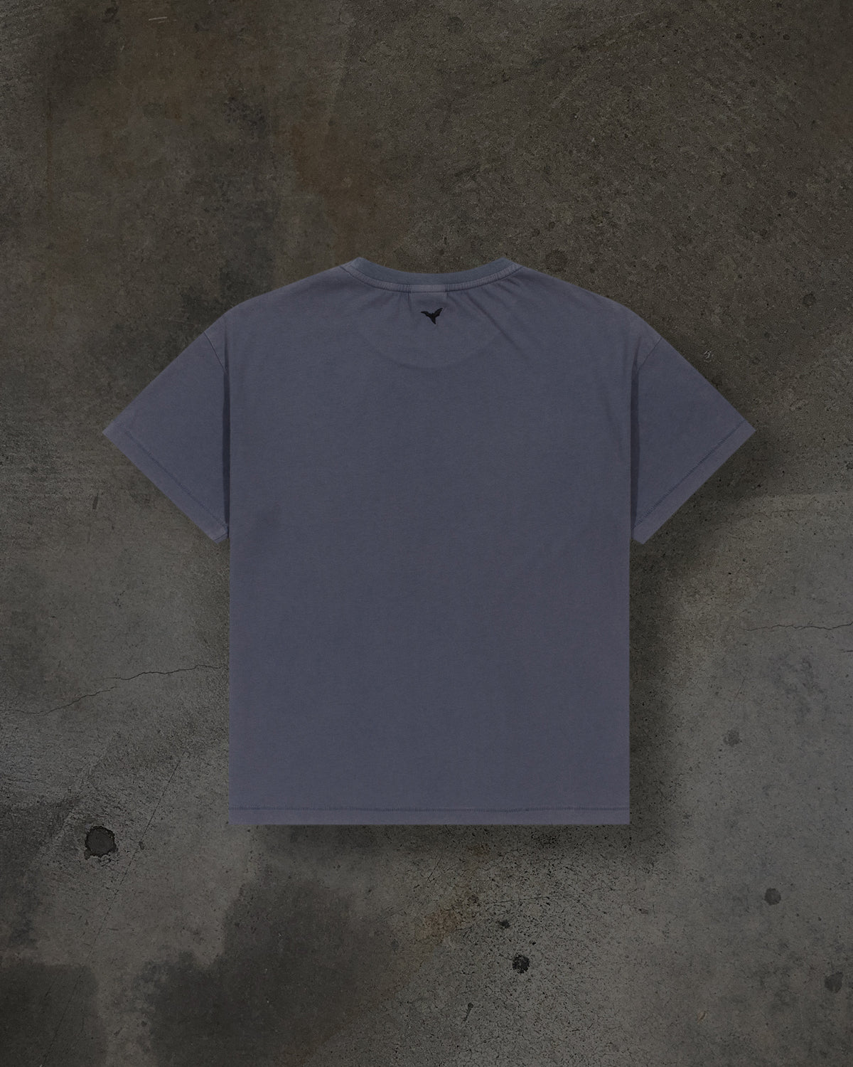 CROPPED BLANK TEE (RAIN)