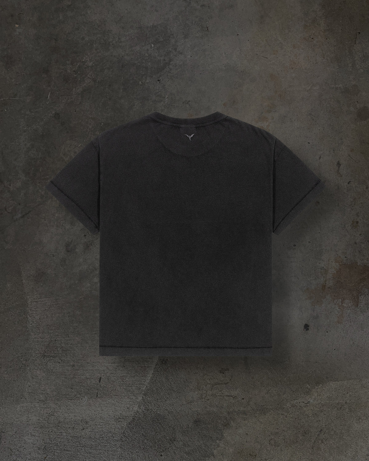 CROPPED BLANK TEE (COAL)