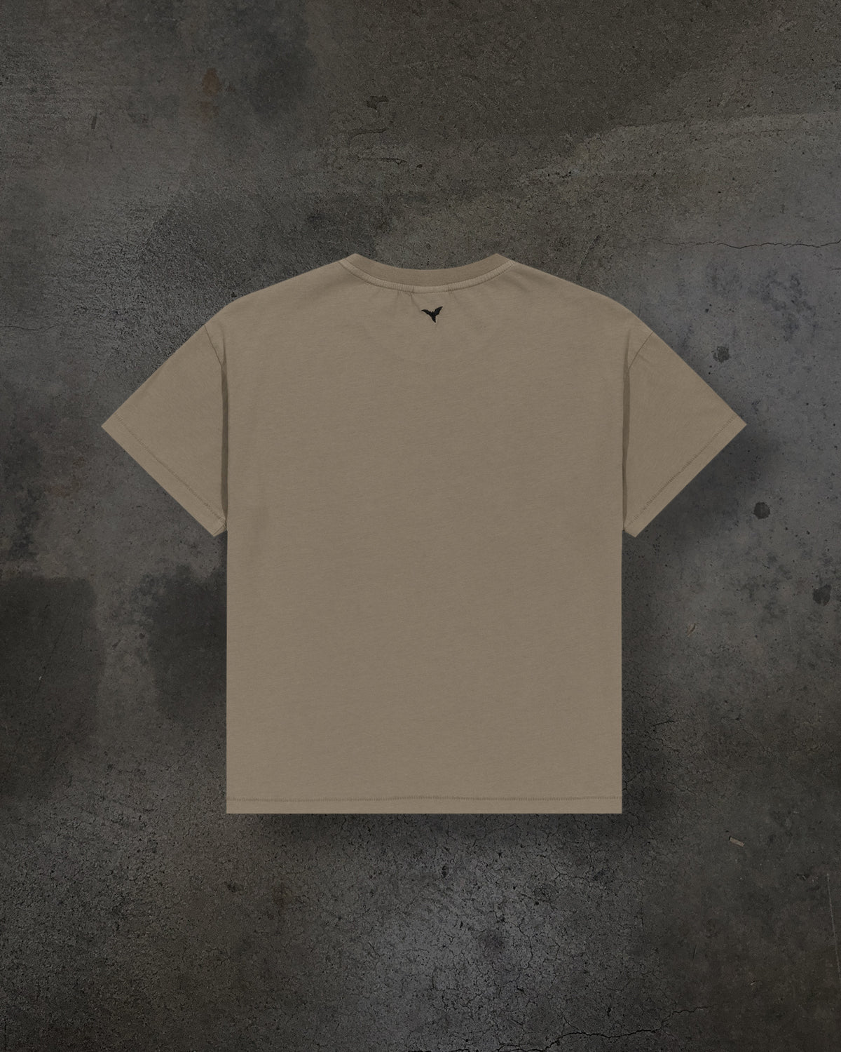 CROPPED BLANK TEE (CAMEL)