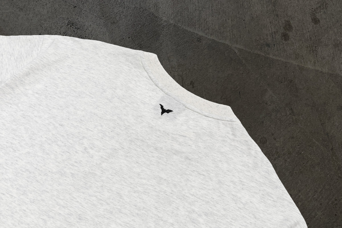 CROPPED BLANK TEE (HEATHER)