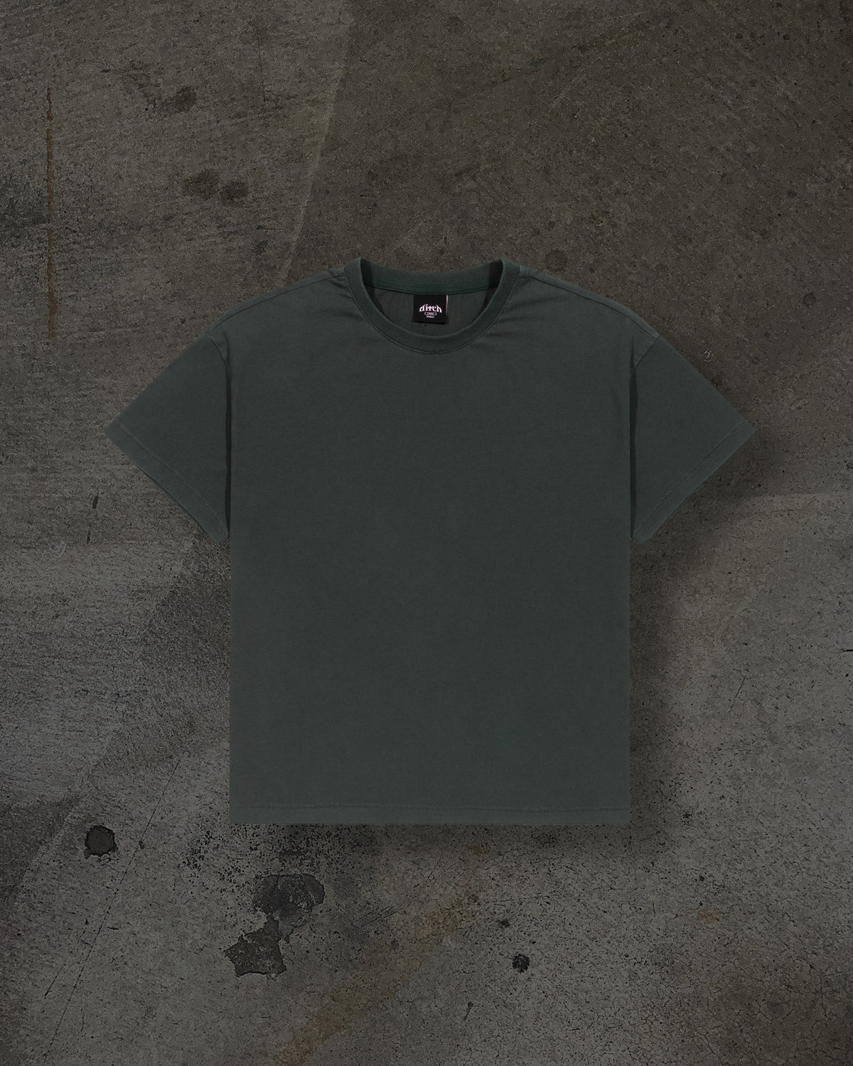 CROPPED BLANK TEE (FOREST)
