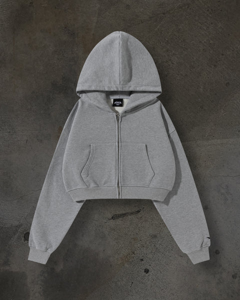 【COLOR iN ID】Cropped rain hood zip-up WOMENS CROPPED ZIP (HEATHER) – ditch