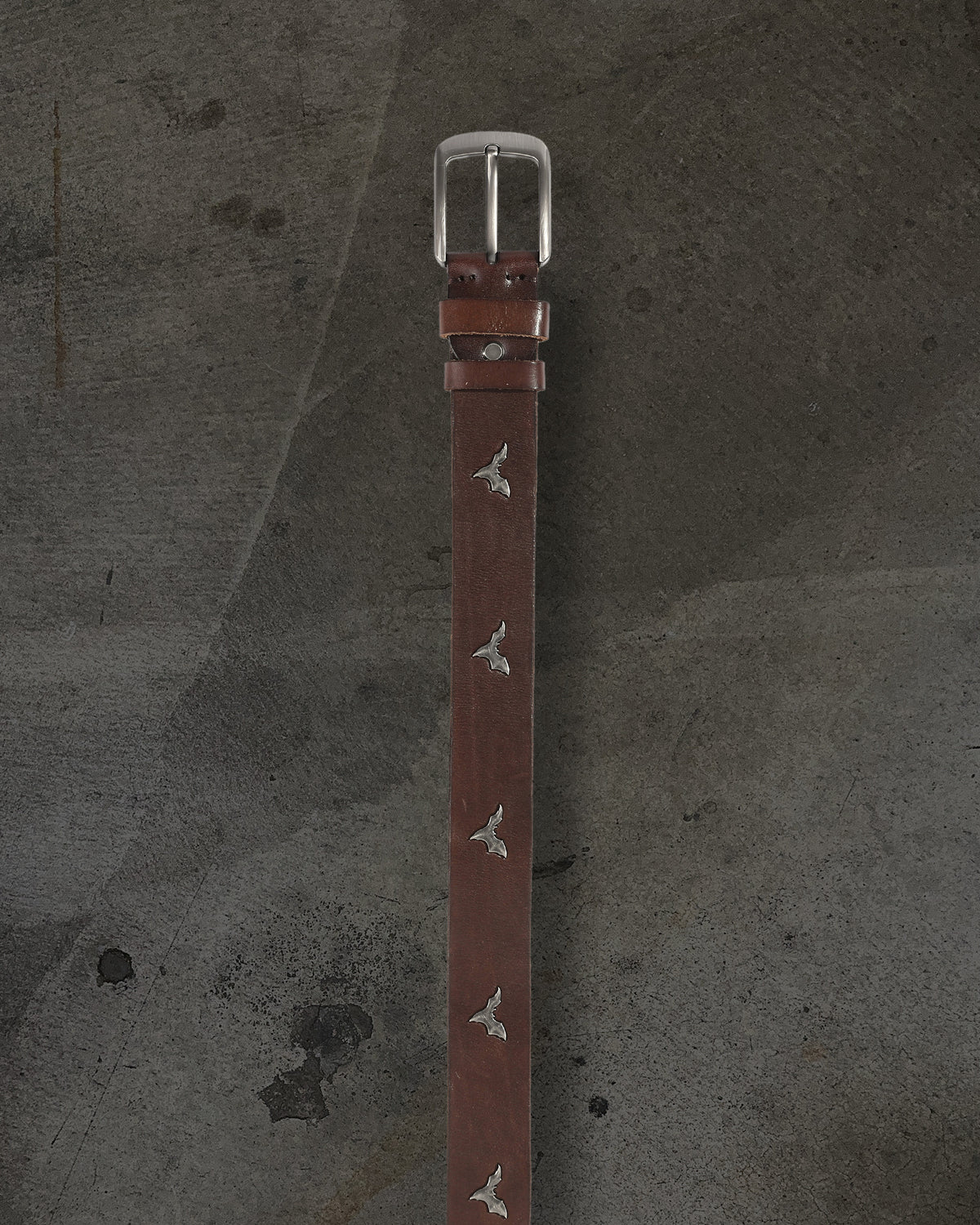 DITCH BAT LEATHER BELT (BROWN)