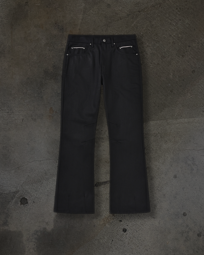 JAPANESE SELVEDGE SLIM BOOTCUT DENIM (NOIR)