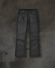 FLARED BOOTCUT COATED DENIM (WAXED NOIR)