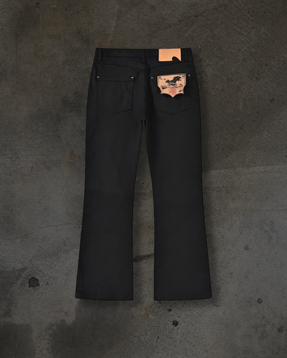 JAPANESE SELVEDGE SLIM BOOTCUT DENIM (NOIR)