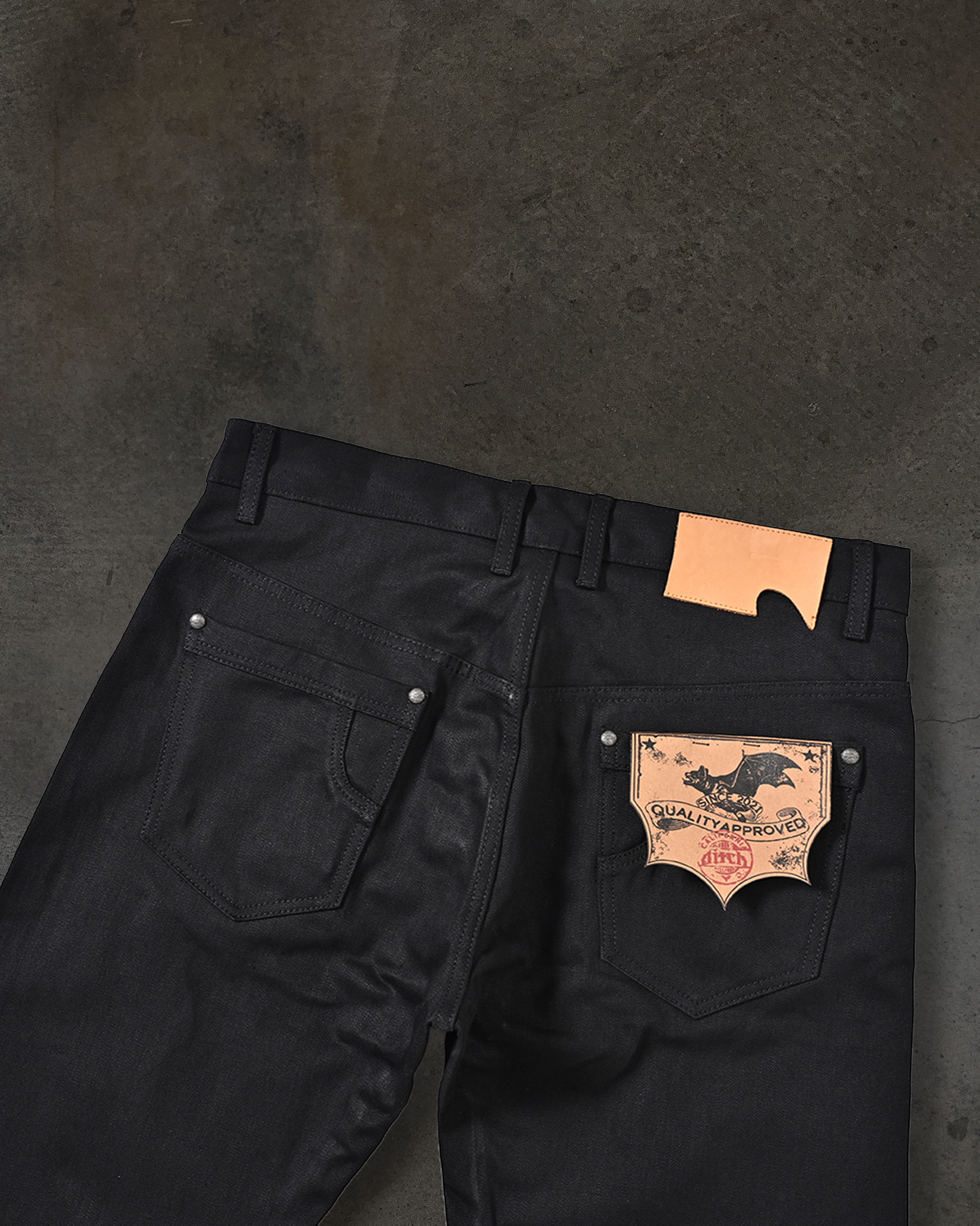 JAPANESE SELVEDGE CLAWMARK DENIM (JET BLACK)